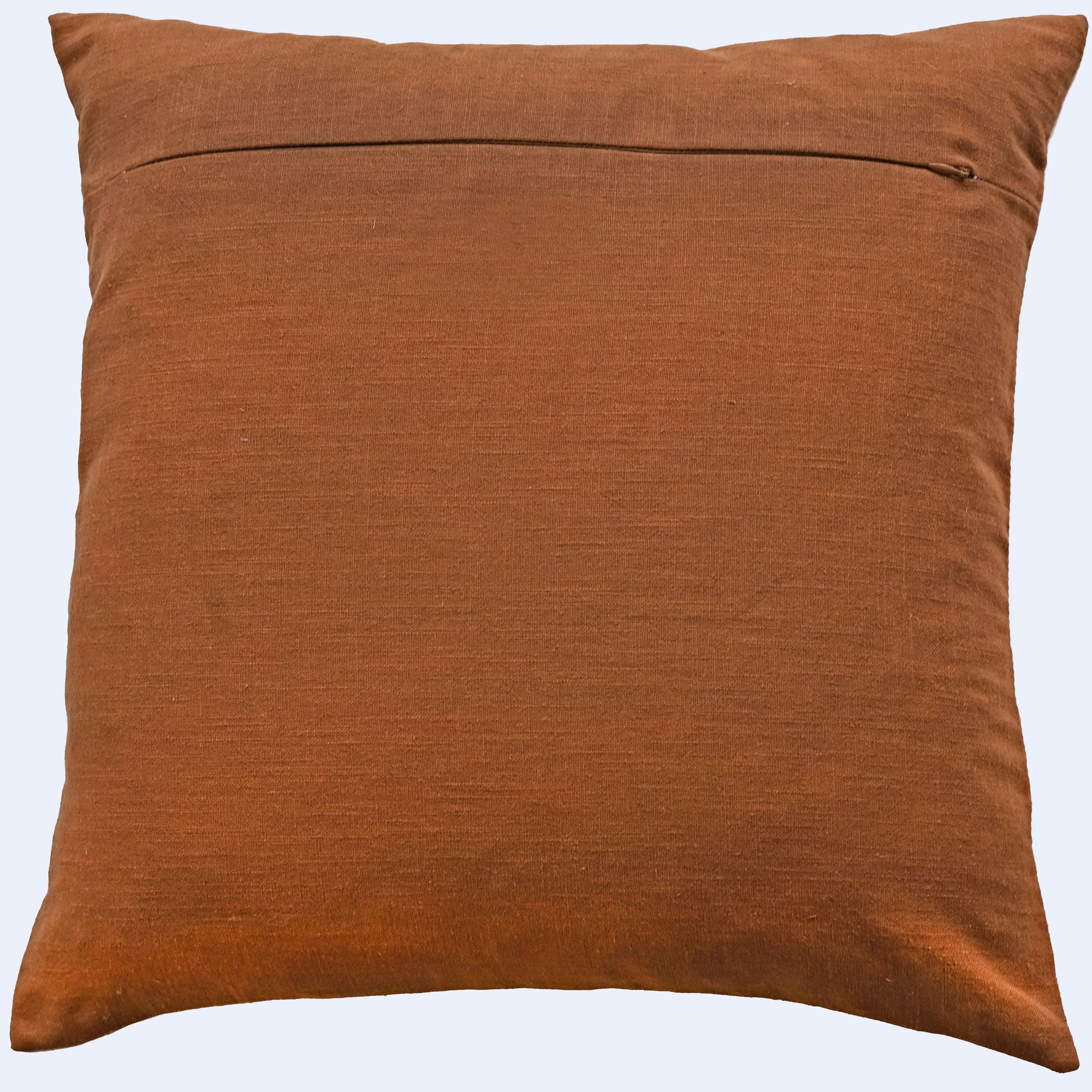 Malini Saloni Art Deco Design Rust Square Cushion